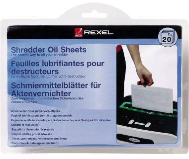 Rexel Öl-Blätter 2101949 für Aktenvernichter 20 St./Pack.