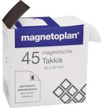 magnetoplan Magnetpads Takkis 15503 sk 30x20x0,4mm 45 St./Pack.