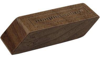 magnetoplan Holzmagnet 1665251 rechteckig Walnuß 4St.