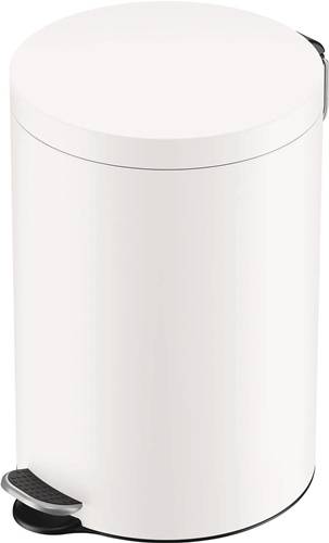 Tretabfallsammler Selekta 20l D290xH435mm Stahlbl.weiß HAILO