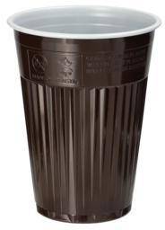 PAPSTAR Thermobecher 90349 0,18l PS braun 100St.