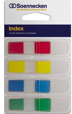 Soennecken Haftstreifen Index Mini 5824 12,5x43mm 36Streifen 4St.