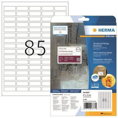 HERMA Etikett 8337 37x13mm PES weiß 2.125 St./Pack.