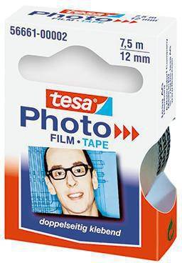 tesa Klebefilm 56661-00002 12mmx7,5m beidseitig klebend PVC
