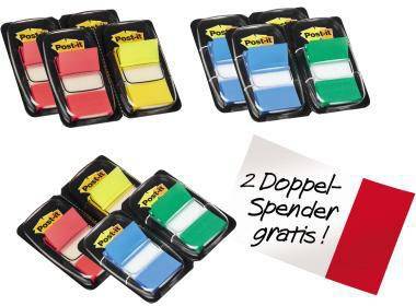 Post-it Haftstreifen Index 680-P12 Promotion farbig 12 St./Pack.