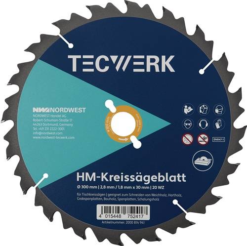 Tischkreissägeblatt AD 700mm Z.42 WZ Schnitt-B.4,2mm TECWERK