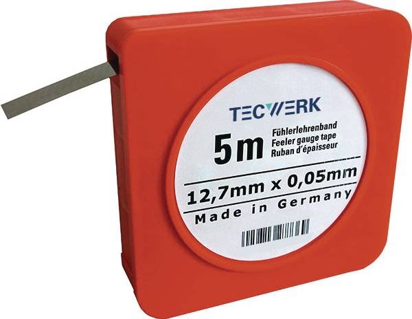 TECWERK Fühlerlehrenband Stärke 0,02 mm
