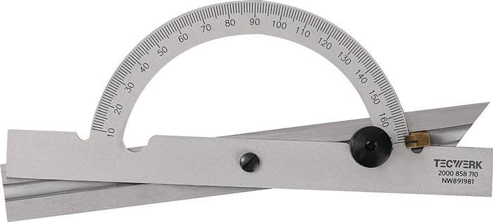 TECWERK Winkelmesser Gradbogen-Ø 150 mm