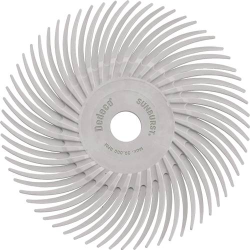Radialbürstenscheibe PREMIUM SUNBURST D.9,53mm K.120 weiß TYROLIT
