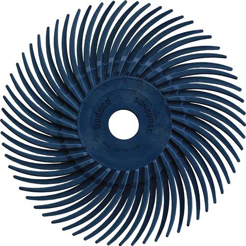 Radialbürstenscheibe PREMIUM SUNBURST D.9,53mm K.400 blau TYROLIT