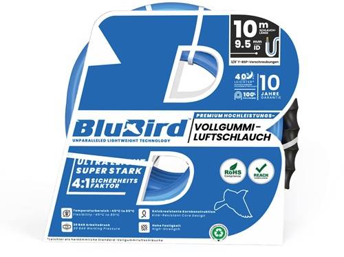 Werkstattschlauchset BluBird ID 9,5mm AD 15,5mm L.10m Sicherheitskuppl.