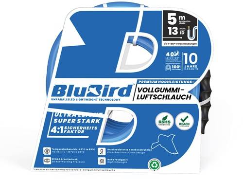 Werkstattschlauchset BluBird ID 13mm AD 20mm L.5m Sicherheitskuppl.