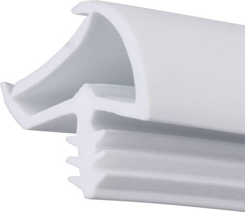 Zimmertürdichtung ADTP-427-CC Nut 2,8-3,2mm 12mm weiß m.Antidehnungsfaden L.5m