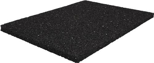 Bautenschutzmatte B.1,25m L.10m D.6mm schwarz Granulatgummi