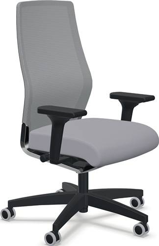 Bürodrehstuhl m.Synchr.-Techn.schwarz tonal 400-520mm m.Lehnen Trgf.110kg ZÜCO