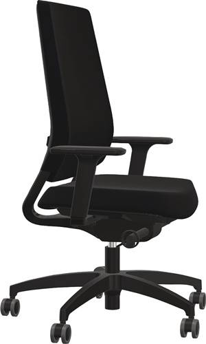 Bürodrehstuhl m.Synchr.-Techn.schwarz m.Lehnen Trgf.150kg DAUPHIN
