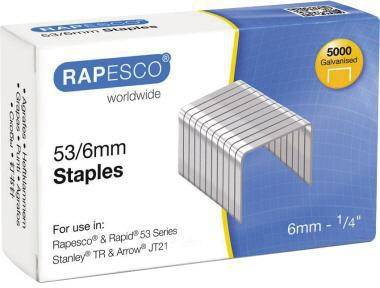 RAPESCO Heftklammern 0749 53/6mm verzinkt