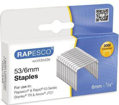 RAPESCO Heftklammer 751 53/6 verzinkt 2.000 St./Pack.