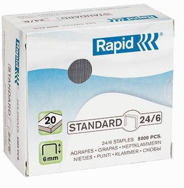 Rapid Heftklammer Standard 24859800 24/6 5.000 St./Pack.