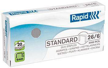 Rapid Heftklammer Standard 24861800 26/6 5.000 St./Pack.