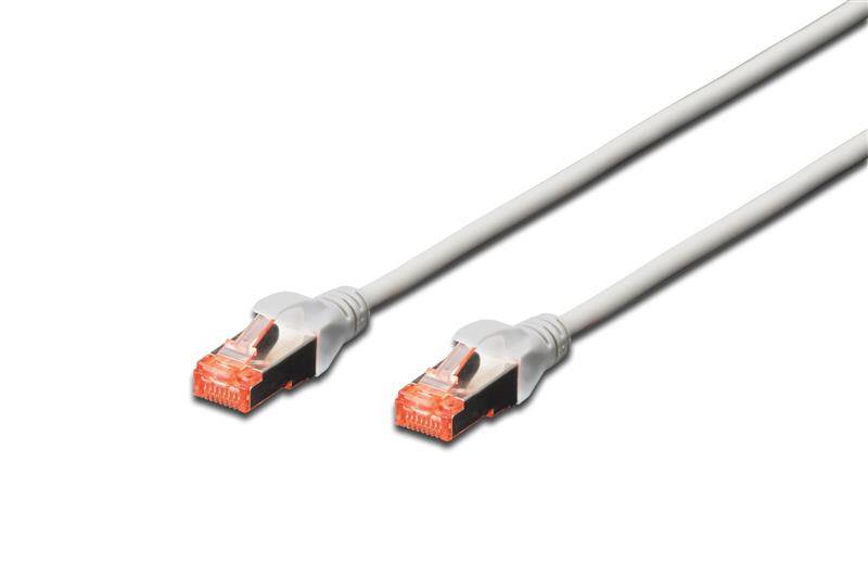 DIGITUS Patchkabel, Kat. 6, S/FTP, 10,0 m, grau