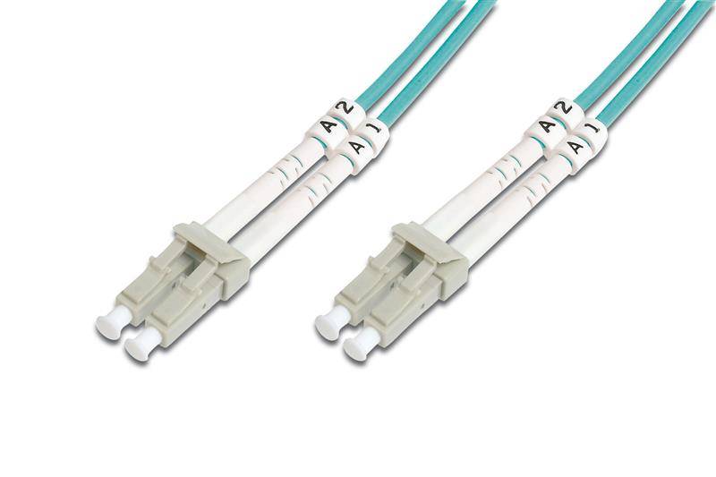 DIGITUS LWL Patchkabel, LC-Duplex - LC-Duplex, OM3, 3,0 m