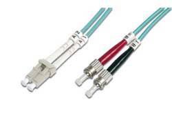 DIGITUS DK-2531-03/3 LWL Patchkabel, 2 x ST - LC-Duplex OM3, 3,0 m