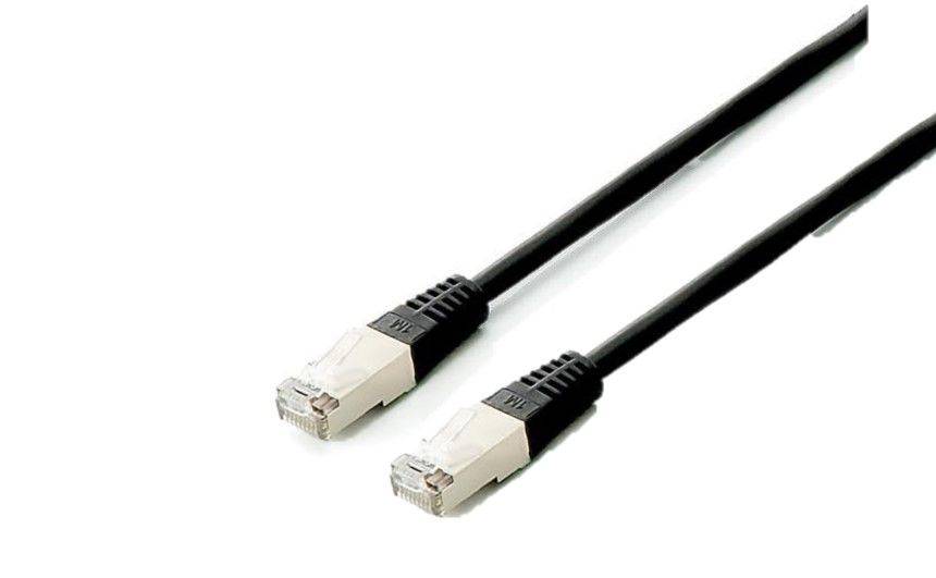 Equip 605690 Equip Patchkabel Cat6A Plat. S/FTP 2xRJ45 1.00m schw. LSZH Polybeutel