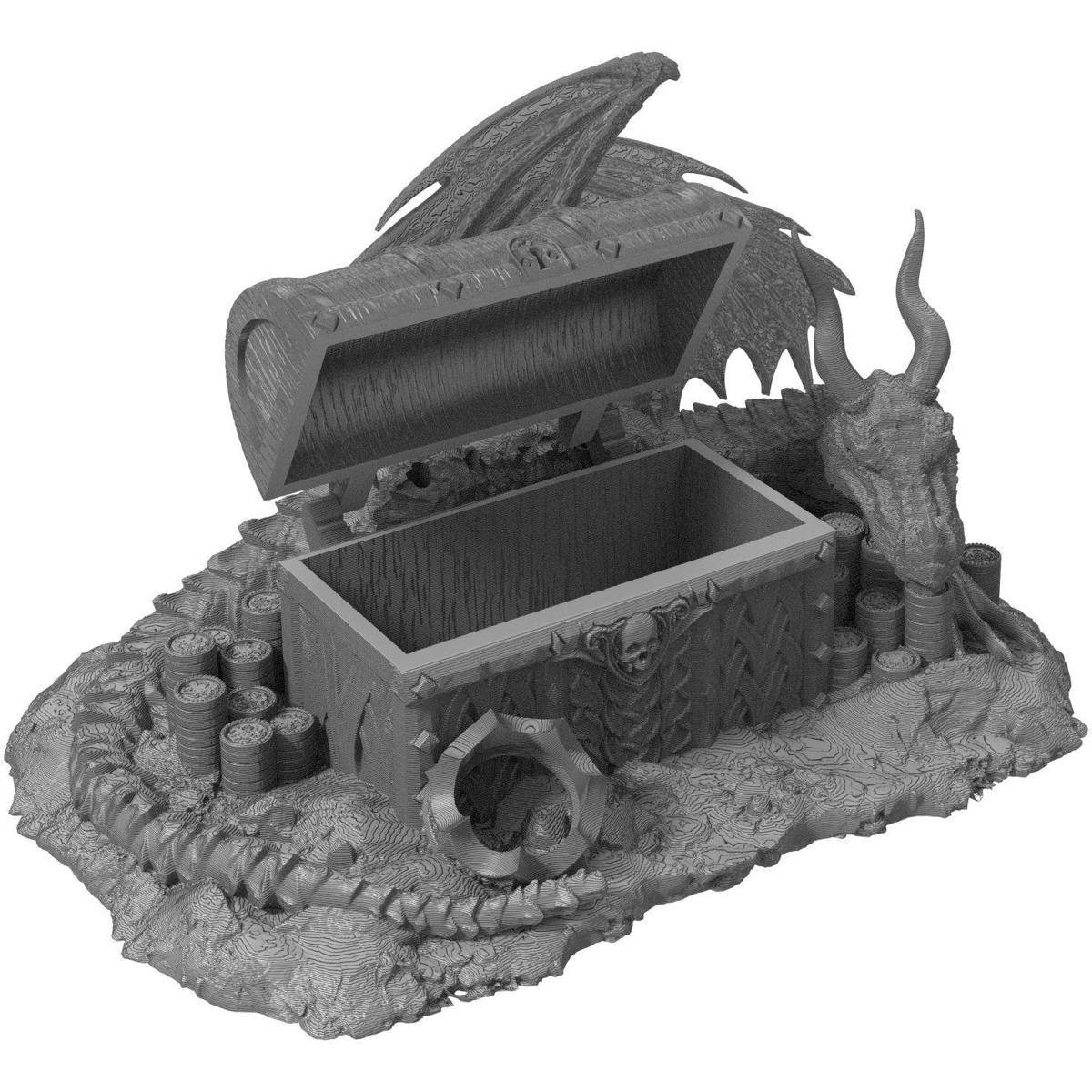 FH6163 - Fates End Dice Jail: Dragon Hoard, grau