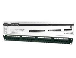 DIGITUS 19" Patch Panel Kat.6, Klasse E, 24 x RJ45, 1 HE