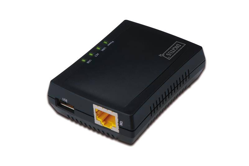 DIGITUS DN-13020 DIGITUS 1-Port USB 2.0 Multifunction Network Server