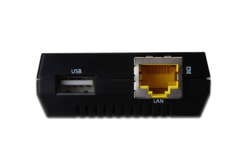 DIGITUS DN-13020 DIGITUS 1-Port USB 2.0 Multifunction Network Server