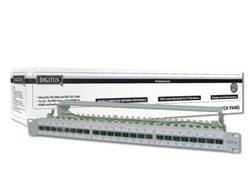 DIGITUS 19" Patch Panel Kat.6A (tief), 24 x RJ45, 1 HE