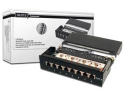 DIGITUS DN-91608SD Desktop Patchpanel Kat.6, Klasse E, 8 x RJ45, 1HE(S)
