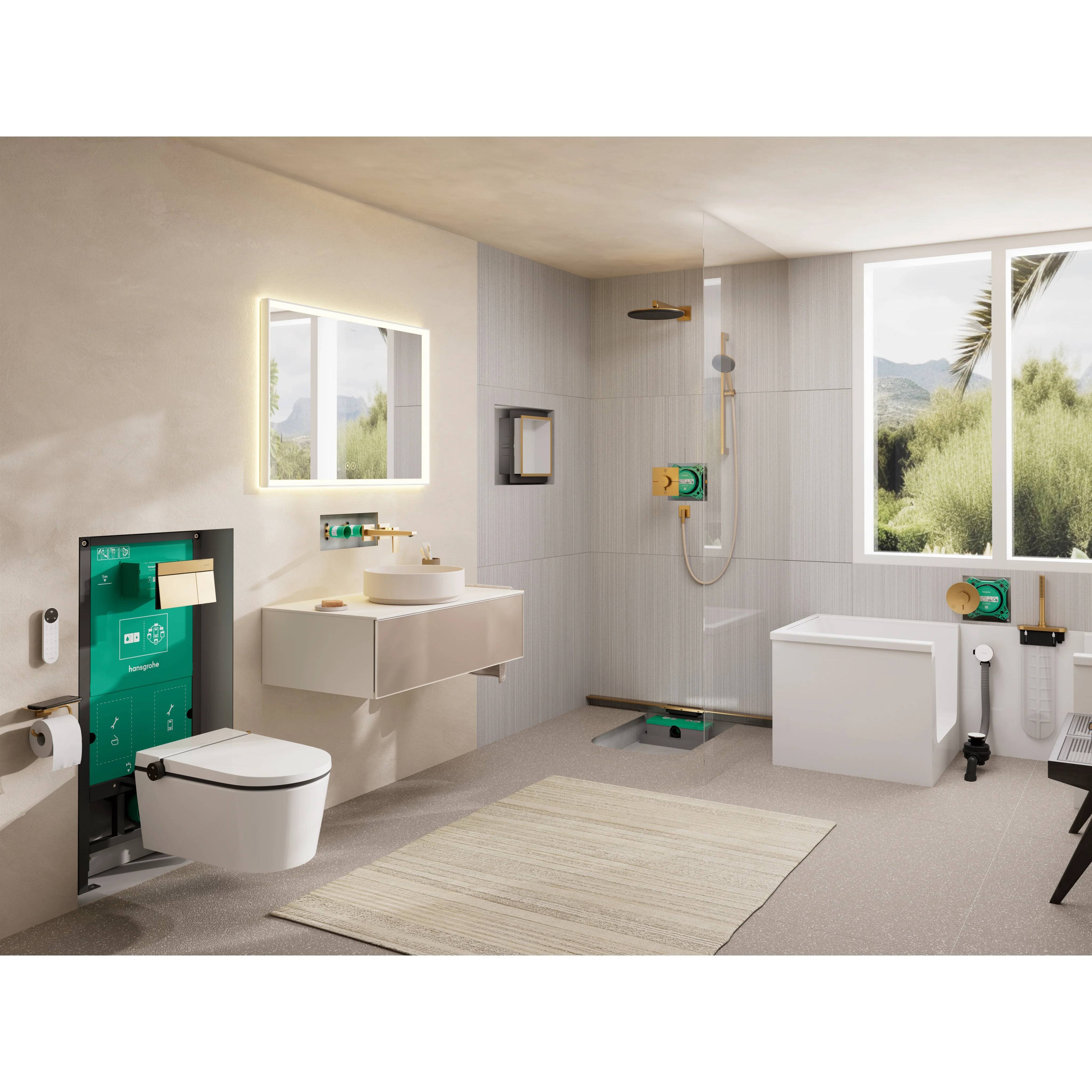 hansgrohe Ab- und Überlaufgarnitur für Badewannen, Tubset, Universal-Grundkörper, 1 Stk.