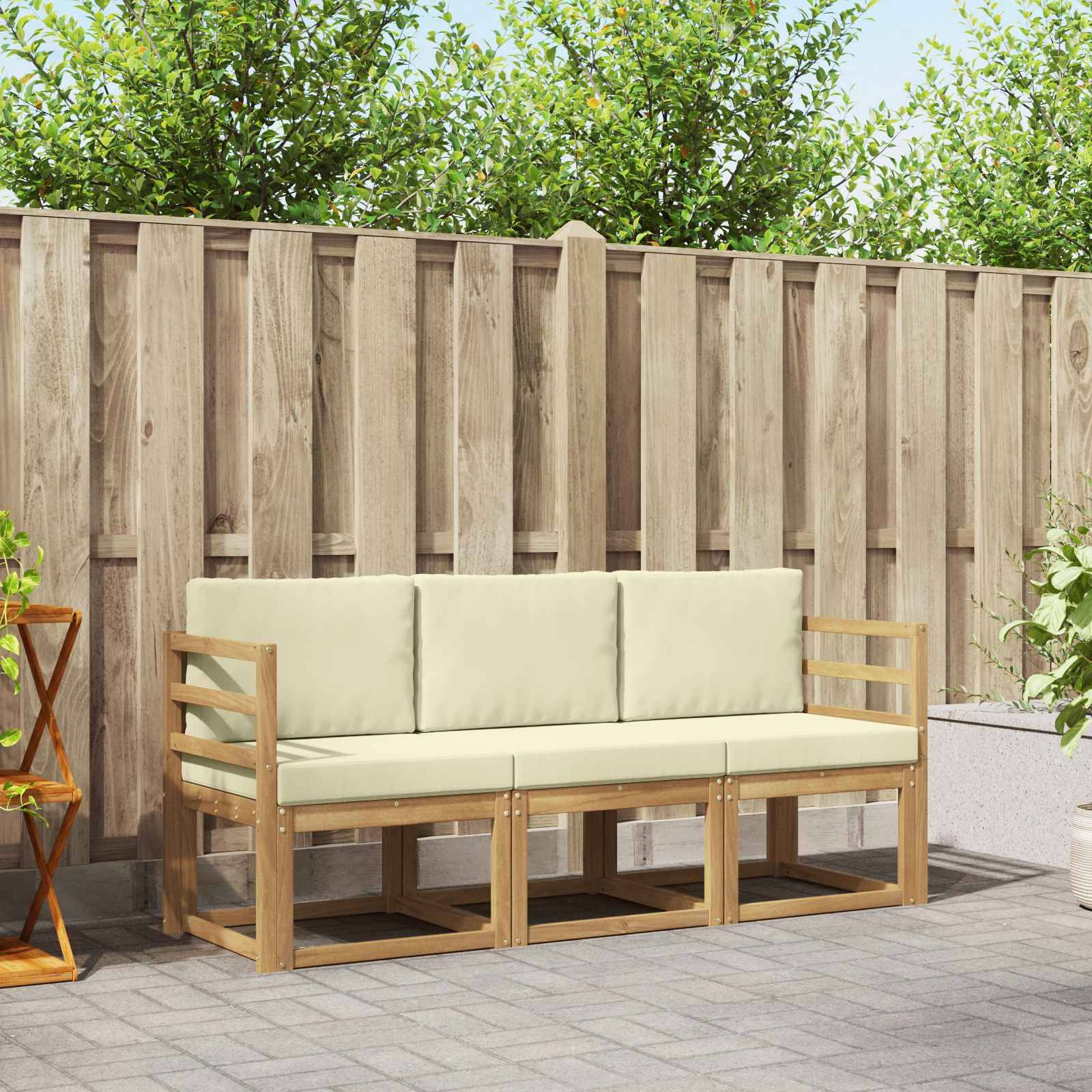 vidaXL Outdoor-Sofagarnitur 3 pcs