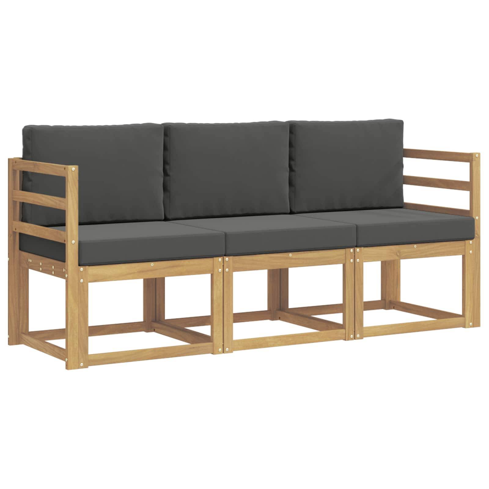 vidaXL Outdoor-Sofagarnitur 3 pcs