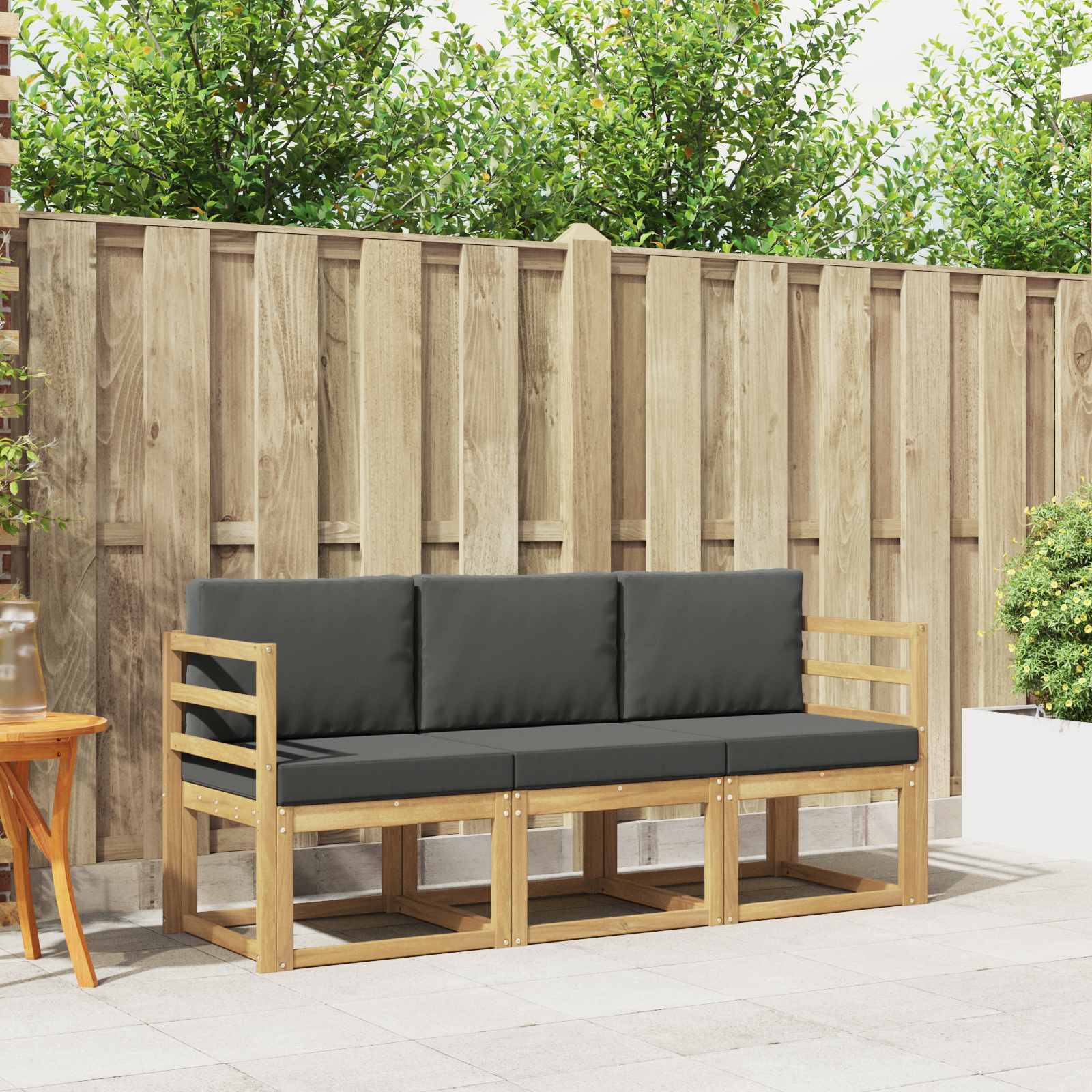 vidaXL Outdoor-Sofagarnitur 3 pcs