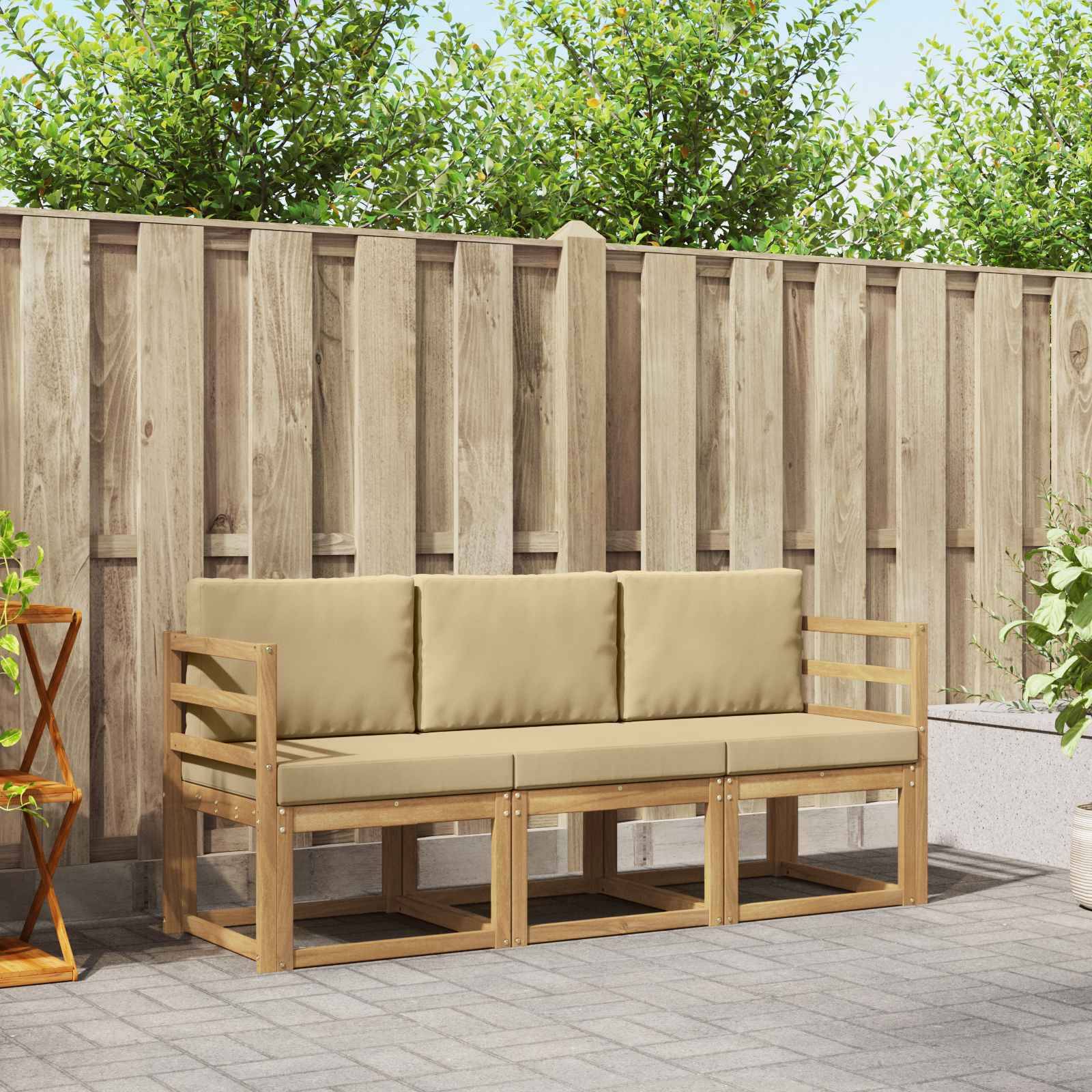 vidaXL Outdoor-Sofagarnitur 3 pcs