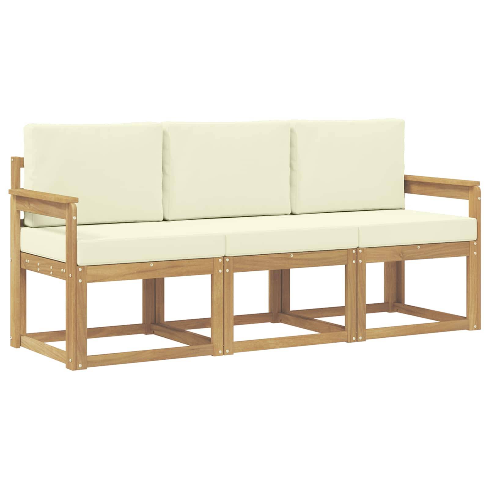 vidaXL Outdoor-Sofagarnitur 3 pcs