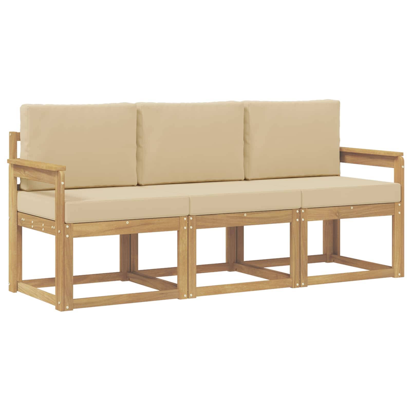 vidaXL Outdoor-Sofagarnitur 3 pcs