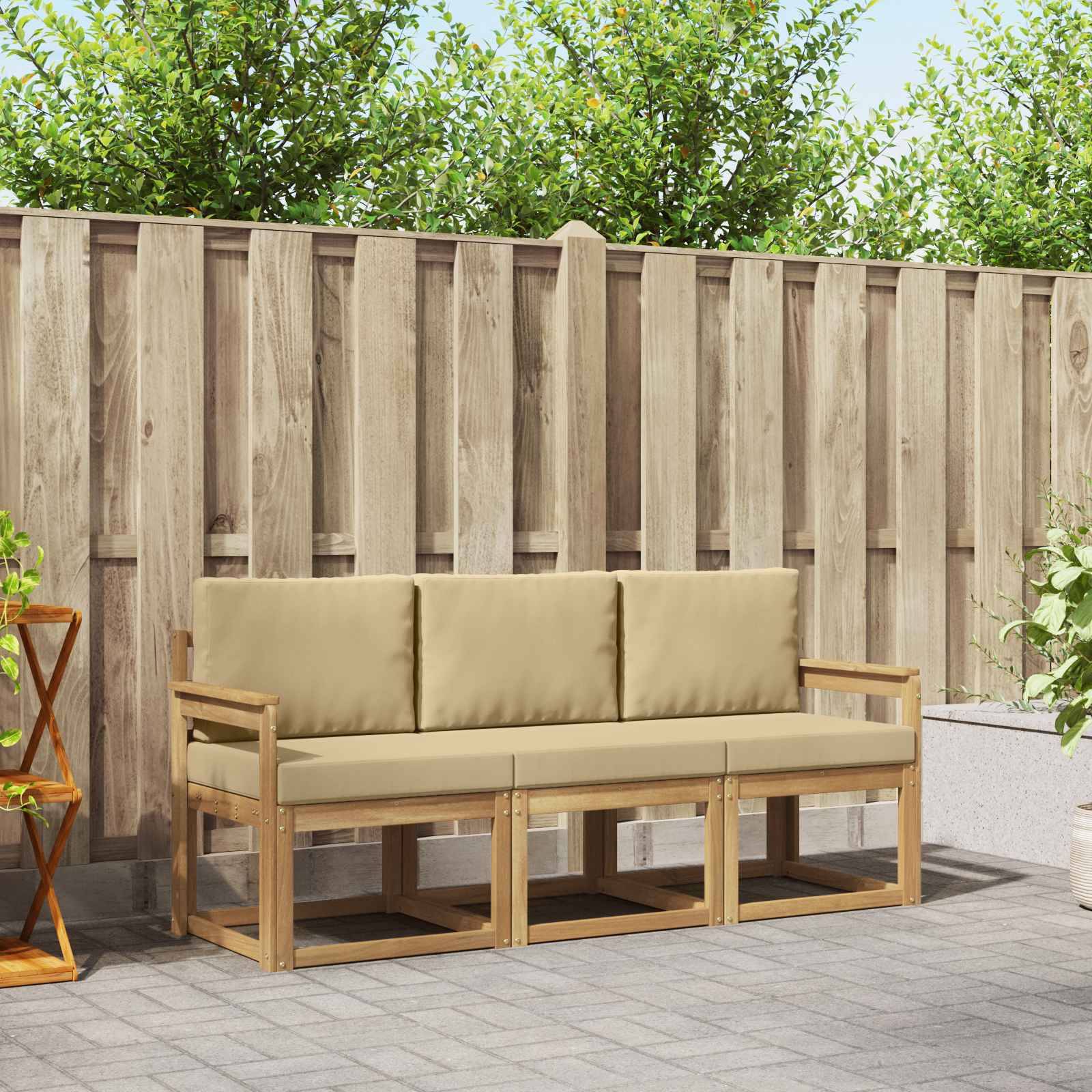 vidaXL Outdoor-Sofagarnitur 3 pcs