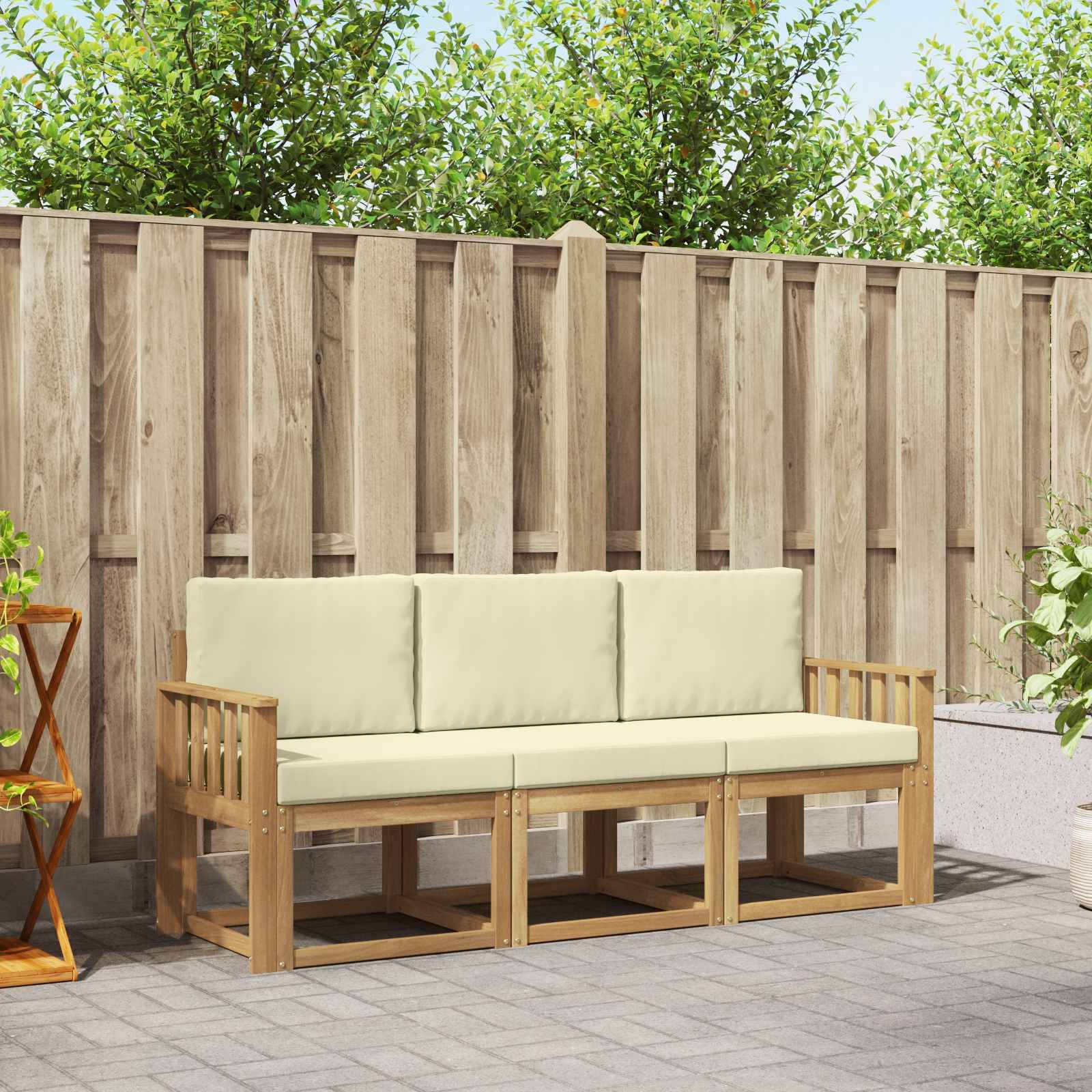 vidaXL Outdoor-Sofagarnitur 3 pcs