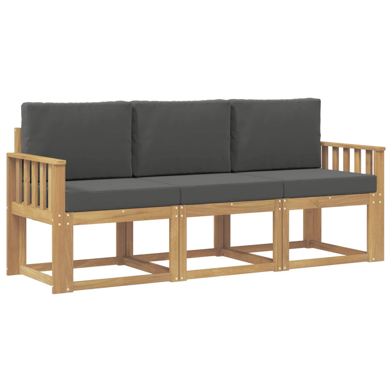 vidaXL Outdoor-Sofagarnitur 3 pcs