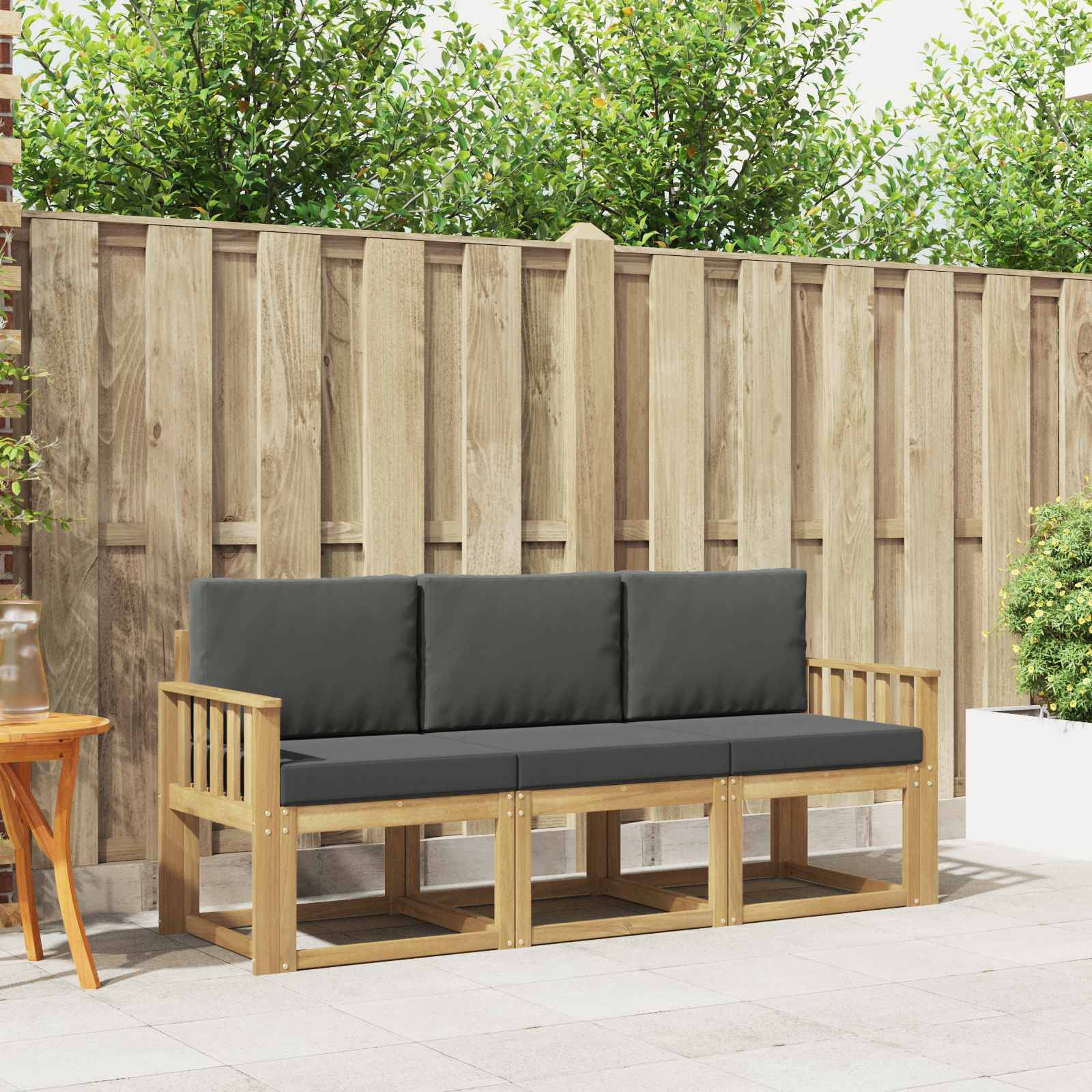vidaXL Outdoor-Sofagarnitur 3 pcs