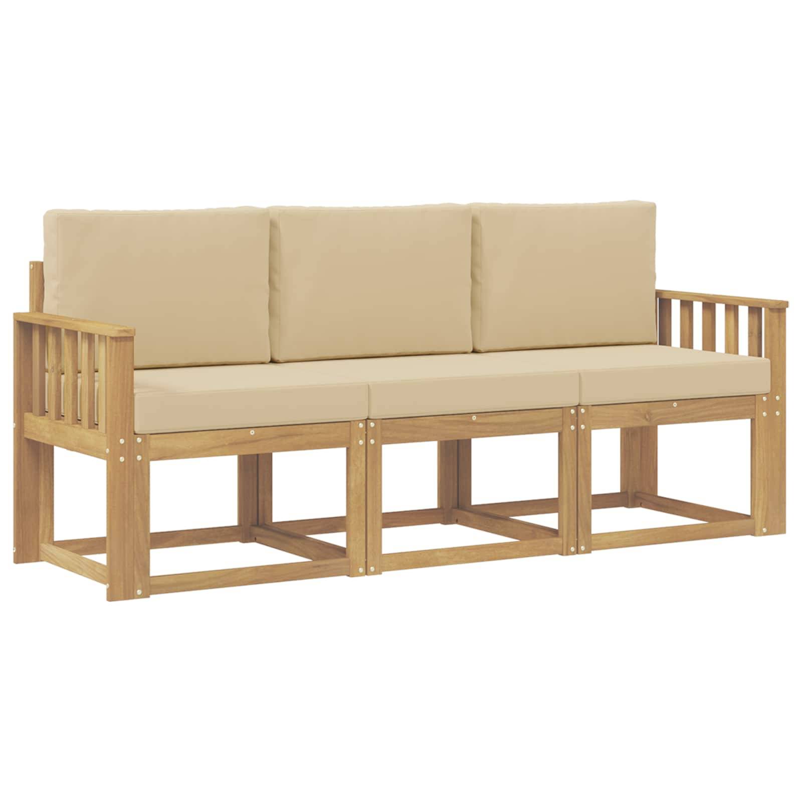 vidaXL Outdoor-Sofagarnitur 3 pcs
