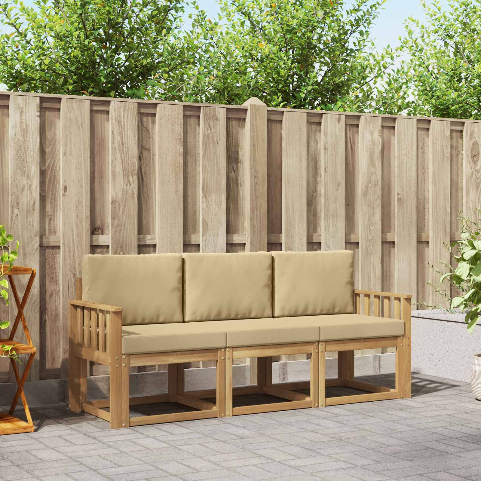 vidaXL Outdoor-Sofagarnitur 3 pcs