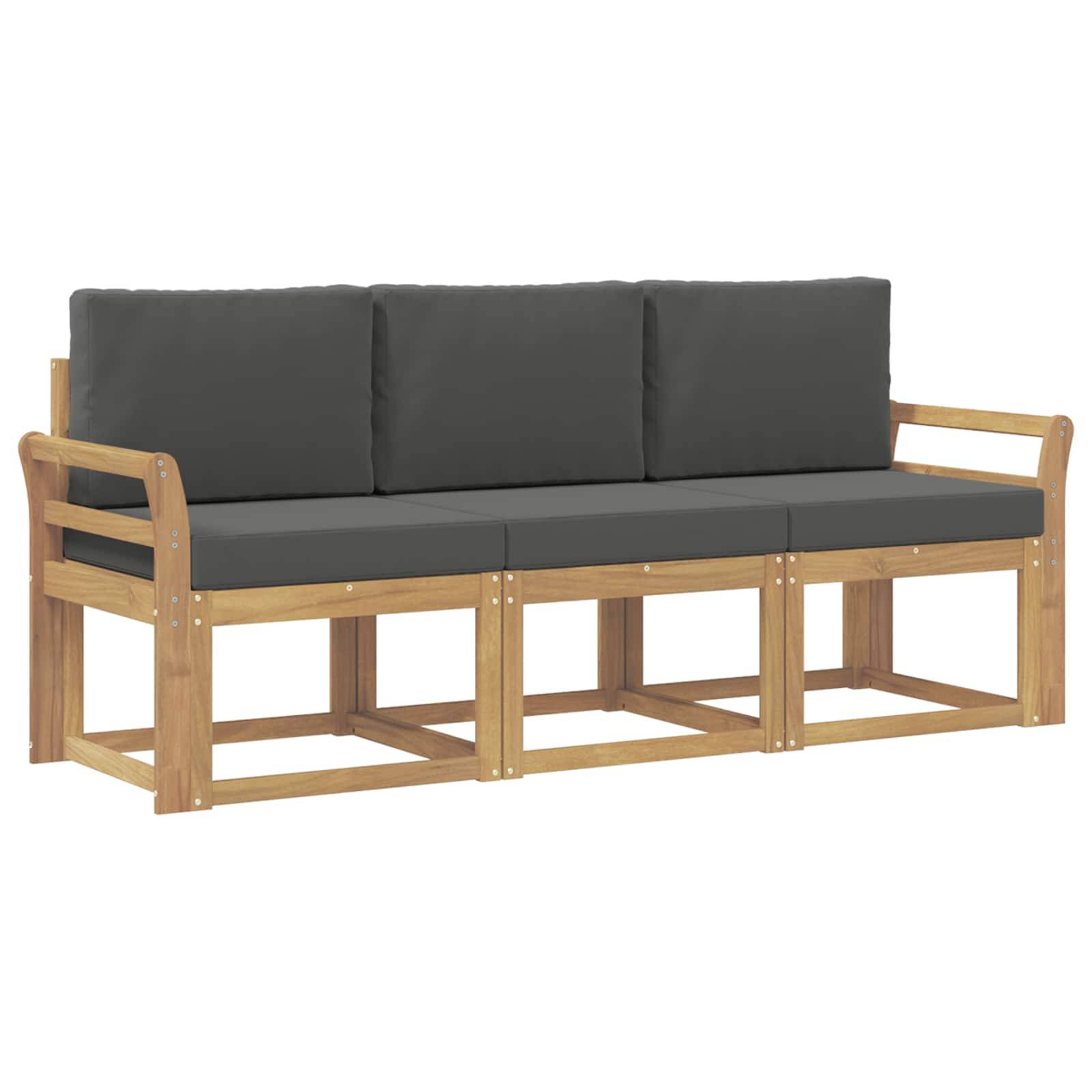 vidaXL Outdoor-Sofagarnitur 3 pcs