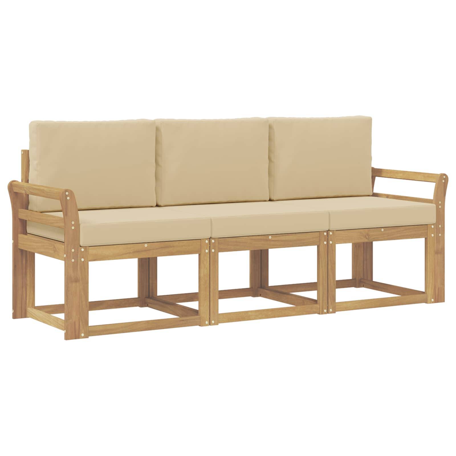 vidaXL Outdoor-Sofagarnitur 3 pcs
