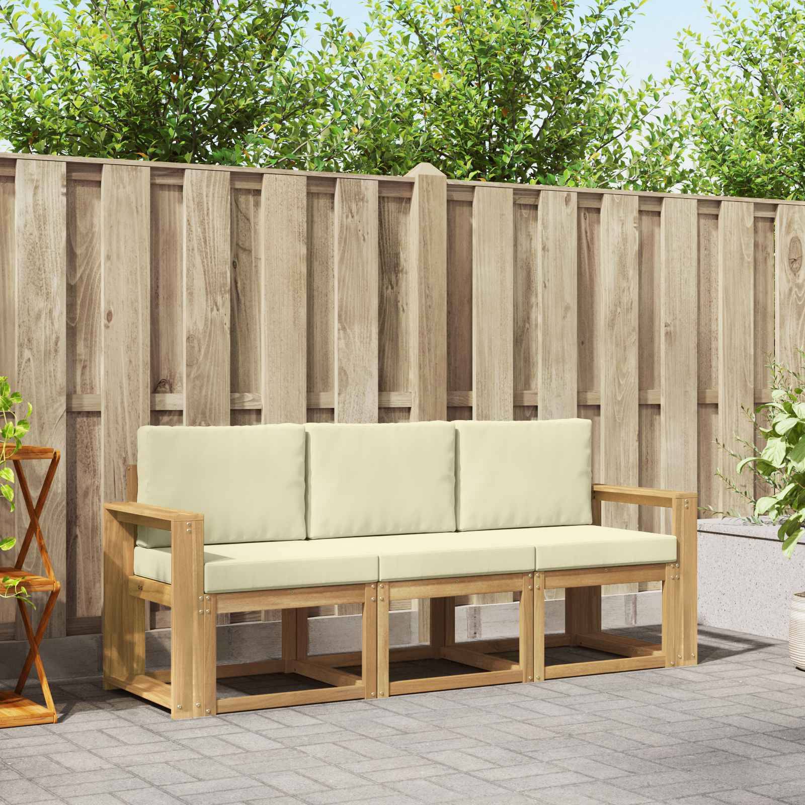 vidaXL Outdoor-Sofagarnitur 3 pcs